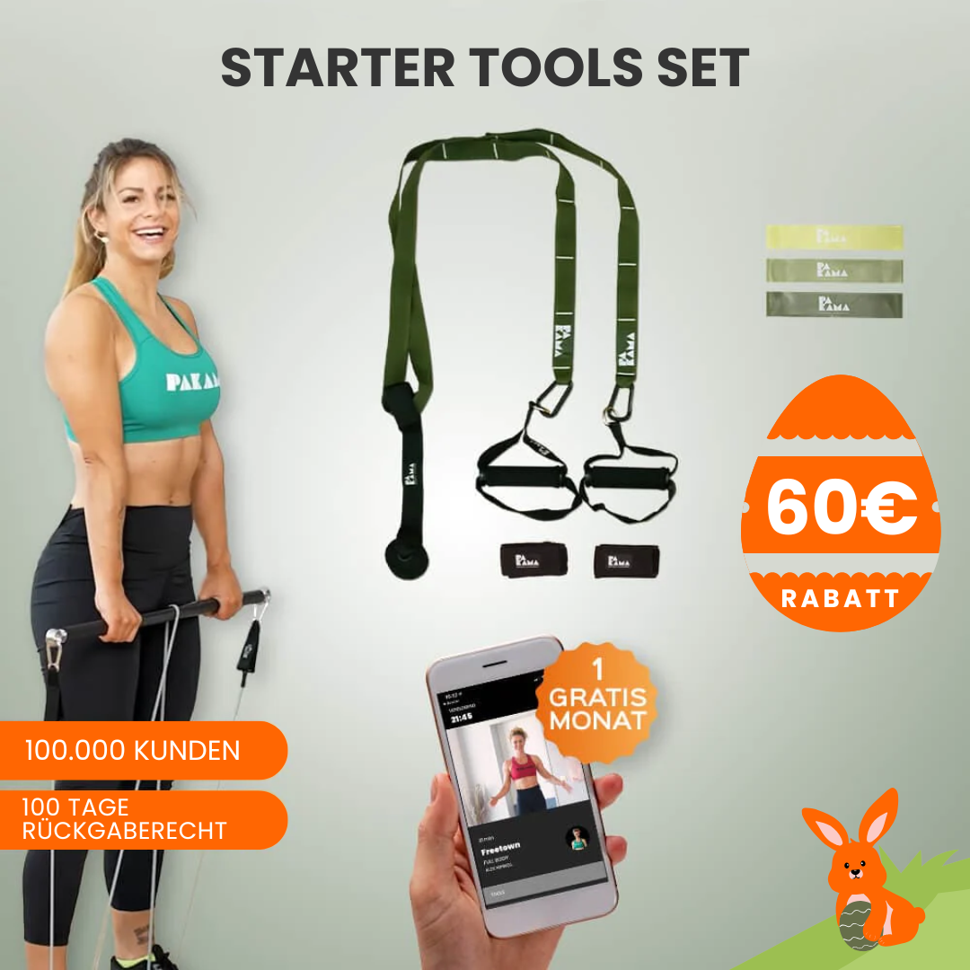 PAKAMA Starter Tools Set Fitnessstudio to Go (inkl. App) PAKAMA athletics