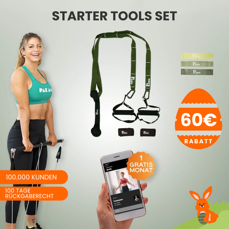 PAKAMA Starter Tools Set Fitnessstudio to Go (inkl. App) PAKAMA athletics