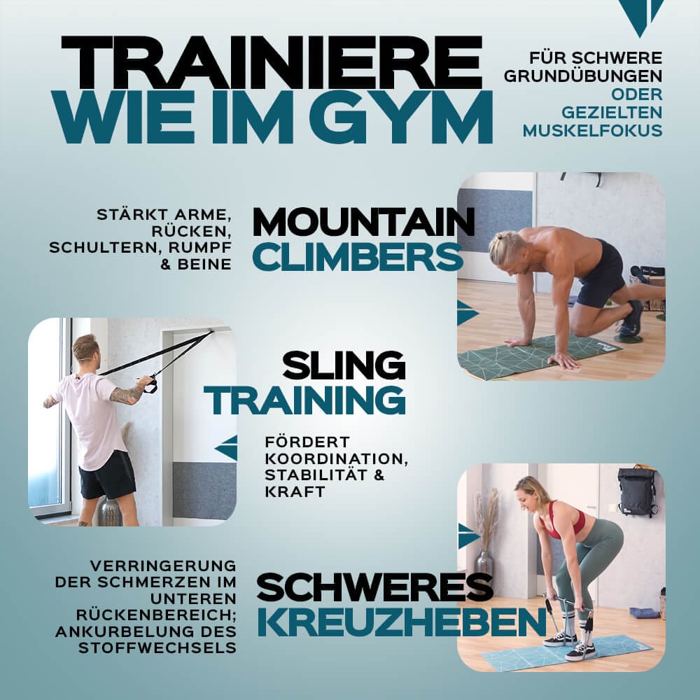 !B-Ware-Schnapper! Fitnessstudio to Go (inkl. App) PAKAMA athletics