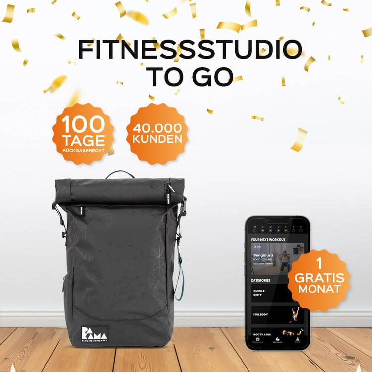 !B-Ware-Schnapper! Fitnessstudio to Go (inkl. App) PAKAMA athletics