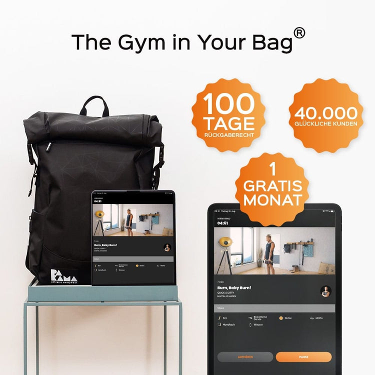 !B-Ware-Schnapper! Fitnessstudio to Go (inkl. App) PAKAMA athletics