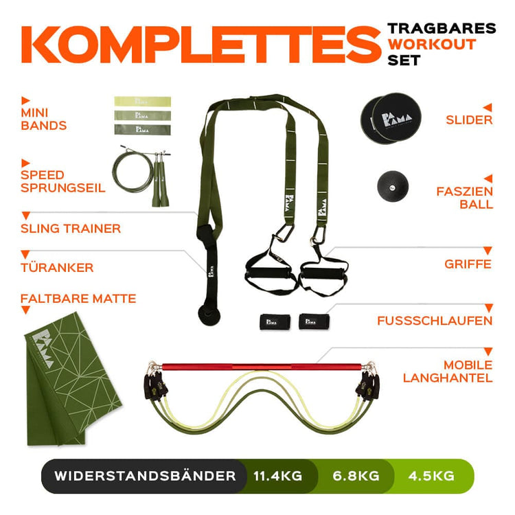 !B-Ware-Schnapper! PAKAMA Fitnessstudio to Go (inkl. App) PAKAMA athletics