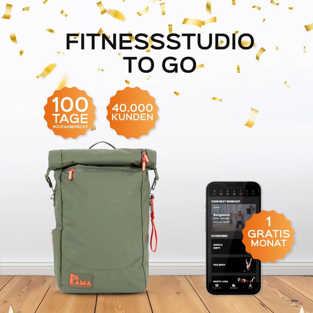 !B-Ware-Schnapper! PAKAMA Fitnessstudio to Go (inkl. App) PAKAMA athletics