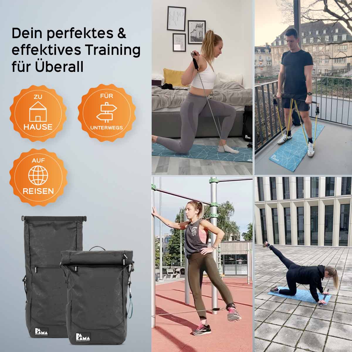 !B-Ware-Schnapper! Fitnessstudio to Go (inkl. App) PAKAMA athletics