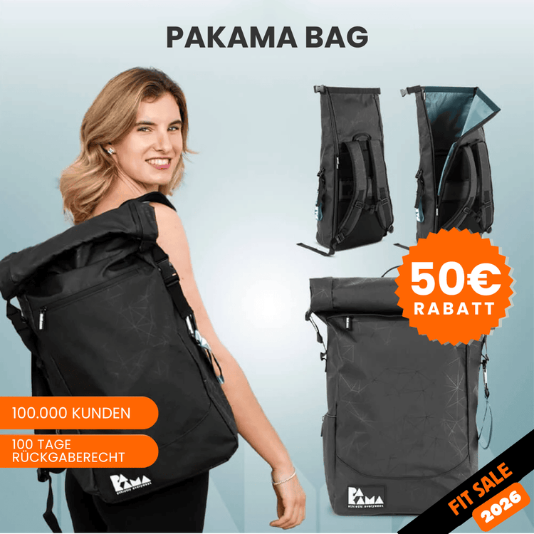 Fitnessrucksack (ohne Tools/Premium App Zugang) BERLIN Black PAKAMA athletics
