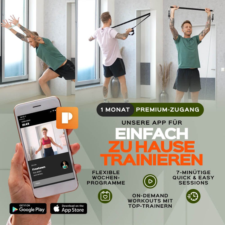 Fitnessstudio to Go - GOTHAM Green (inkl. App) + Shaker PAKAMA athletics