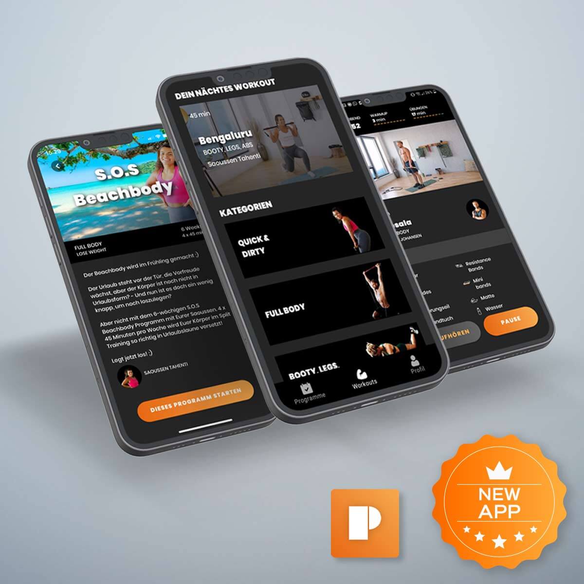 Fitnessstudio to Go (inkl. App) + Shaker + Nutrition System 1 Monat PAKAMA athletics