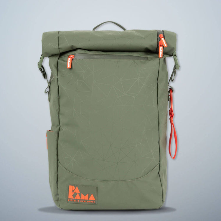 PAKAMA-mochila de fitness-verde-frente