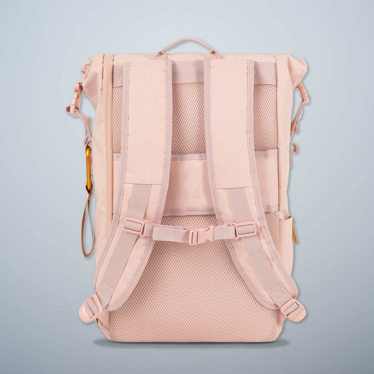 PAKAMA fitness backpack pink back shoulder straps