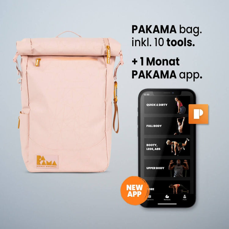 PAKAMA-sac à dos de fitness-pink-app