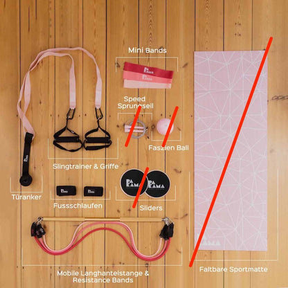 PAKAMA Starter Tools Set ohne Bag (inkl. App) + Shaker PARIS Pink PAKAMA athletics